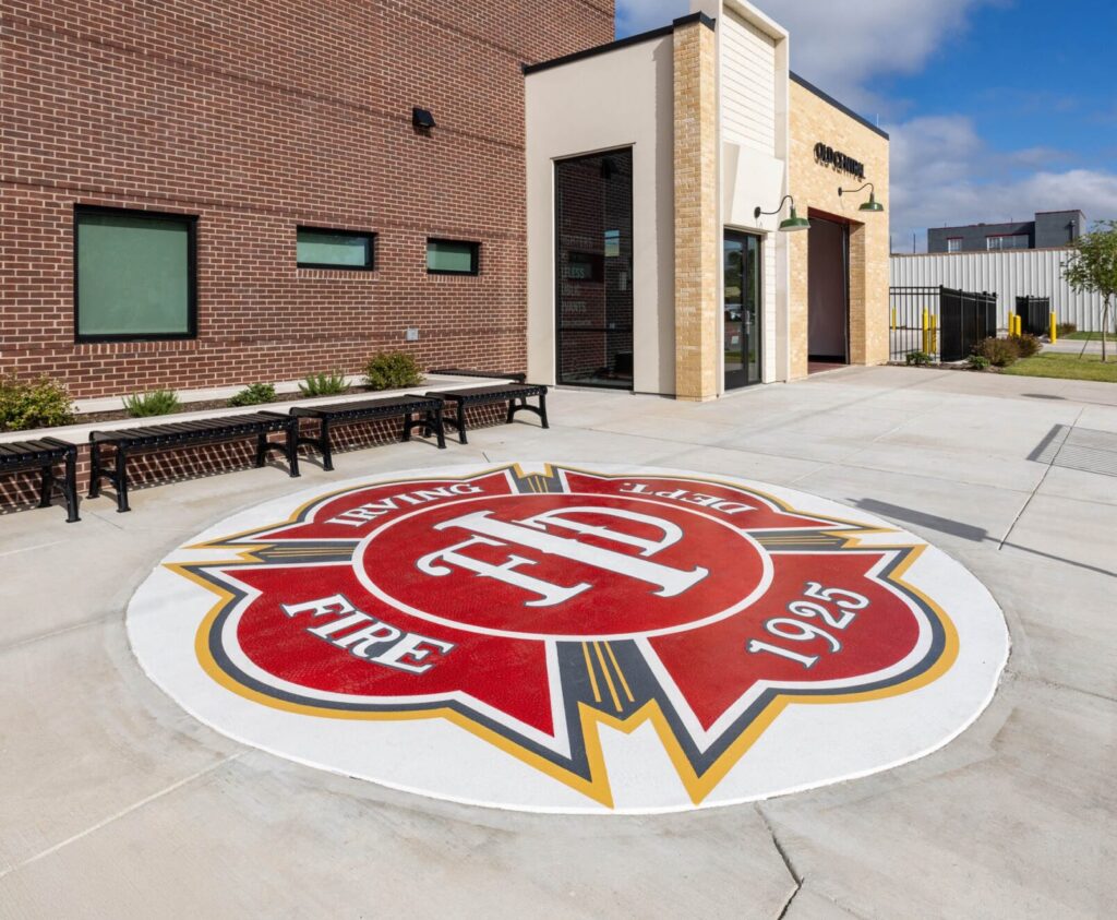 Texas Bomanite MicroTop Irving Fire Station